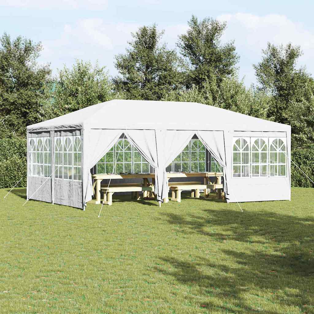 Party Zelt Weiß 6x4m Polyethylen