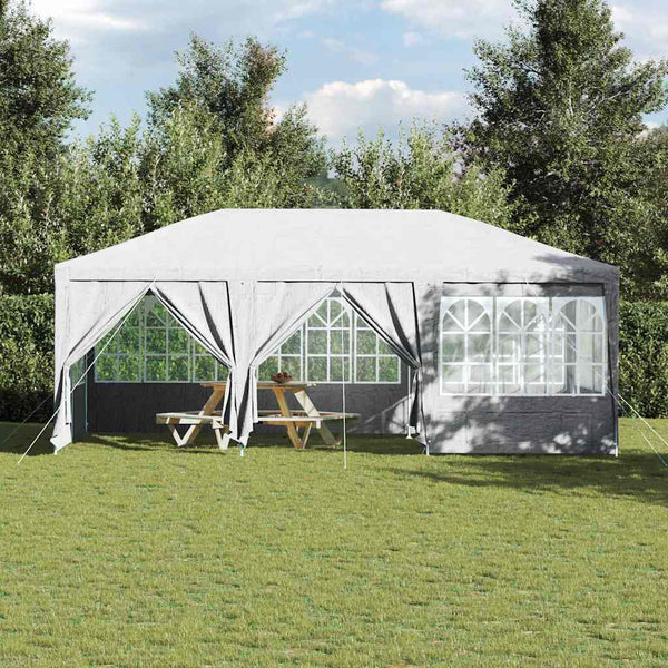Party Zelt Weiß 6x4m Polyethylen