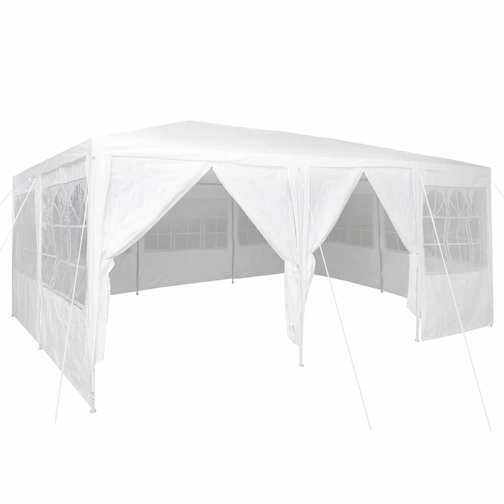 Party Zelt Weiß 6x4m Polyethylen