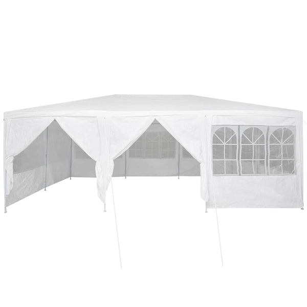 Party Zelt Weiß 6x4m Polyethylen
