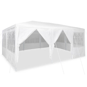 Party Zelt Weiß 6x4m Polyethylen