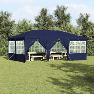 Blaues Partyzelt 6x4 m