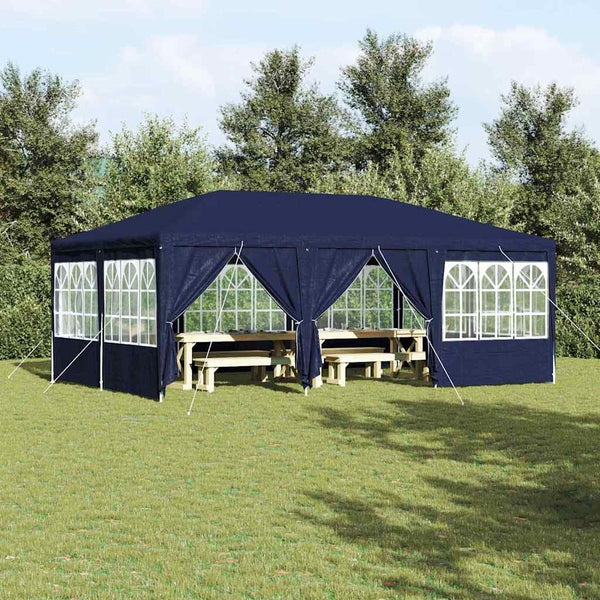 Blaues Partyzelt 6x4 m