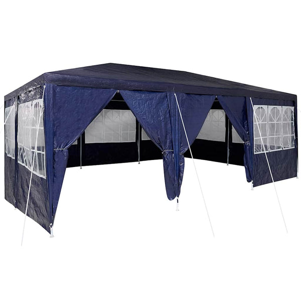 Blaues Partyzelt 6x4 m