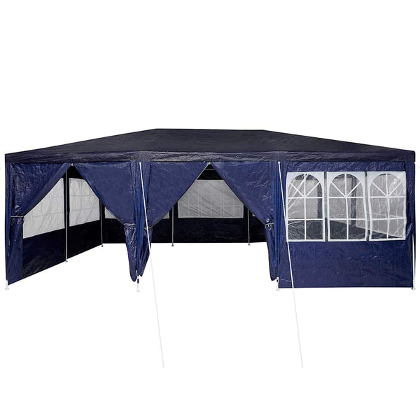 Blaues Partyzelt 6x4 m