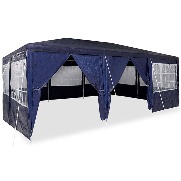 Blaues Partyzelt 6x4 m