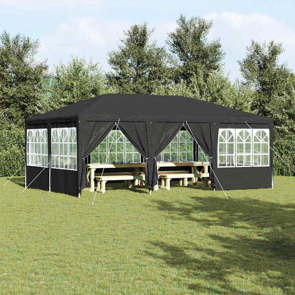 Party Zelt Anthrazit 6x4m Polyethylen