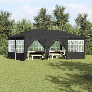 Party Zelt Anthrazit 6x4m Polyethylen