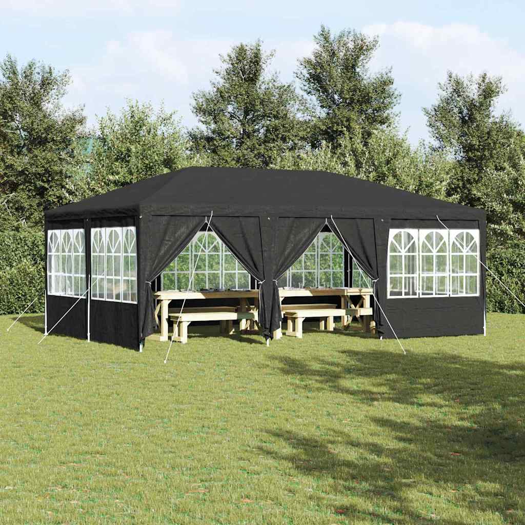 Party Zelt Anthrazit 6x4m Polyethylen