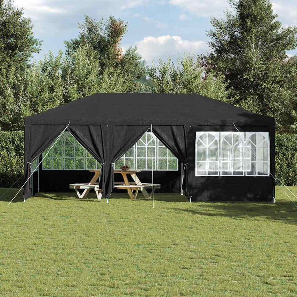 Party Zelt Anthrazit 6x4m Polyethylen