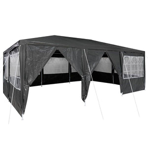Party Zelt Anthrazit 6x4m Polyethylen
