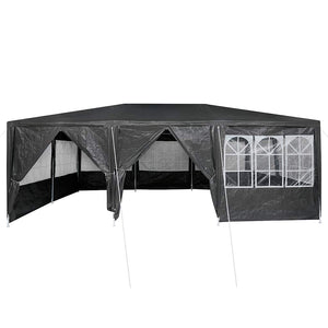 Party Zelt Anthrazit 6x4m Polyethylen