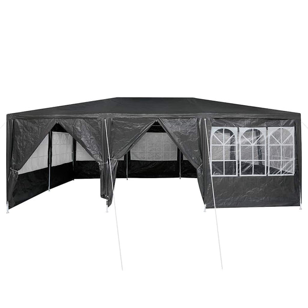 Party Zelt Anthrazit 6x4m Polyethylen