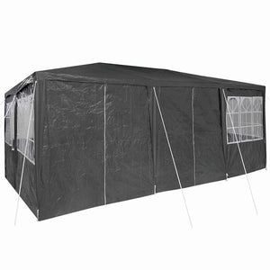 Party Zelt Anthrazit 6x4m Polyethylen