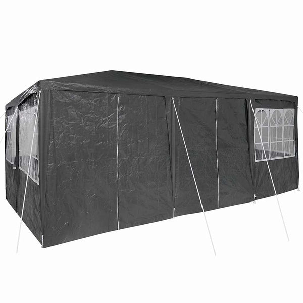 Party Zelt Anthrazit 6x4m Polyethylen