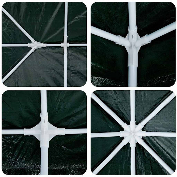 Grünes Partyzelt 6x4m Polyethylen