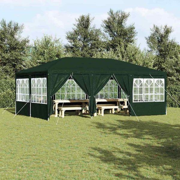 Grünes Partyzelt 6x4m Polyethylen
