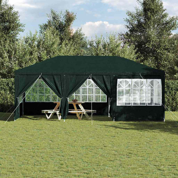 Grünes Partyzelt 6x4m Polyethylen
