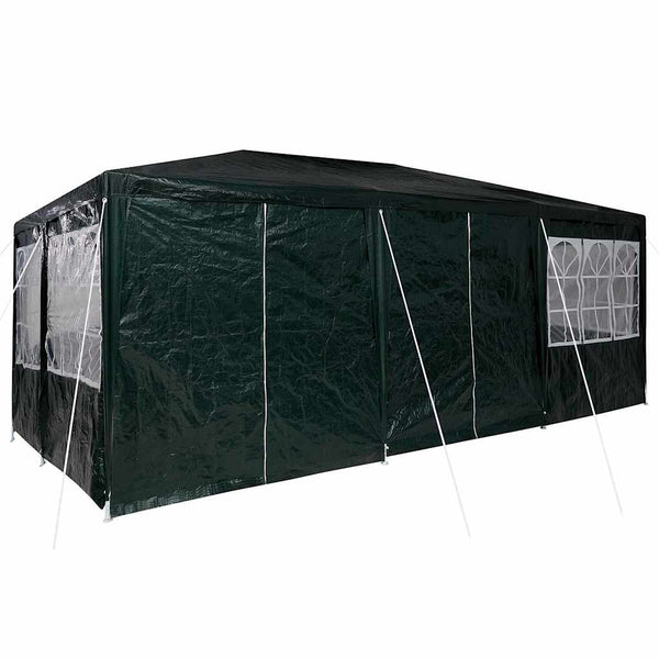 Grünes Partyzelt 6x4m Polyethylen