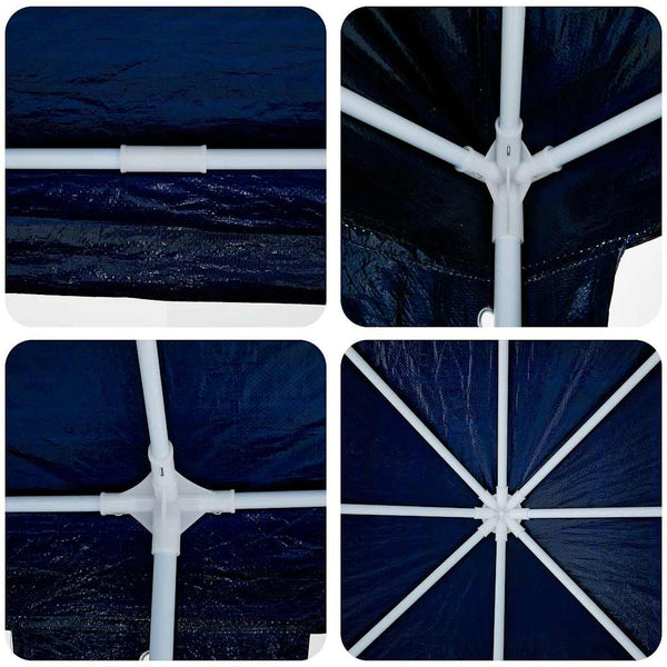 Blaues Partyzelt 8x4m für Garten & Events