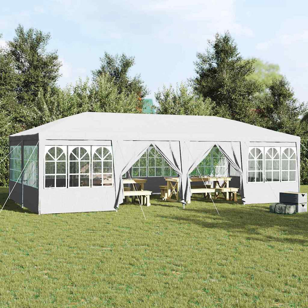 Weißes Partyzelt 8x4m
