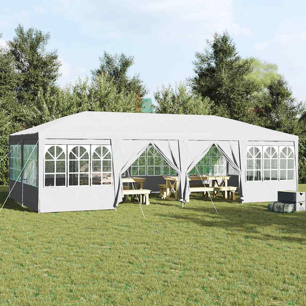 Weißes Partyzelt 8x4m