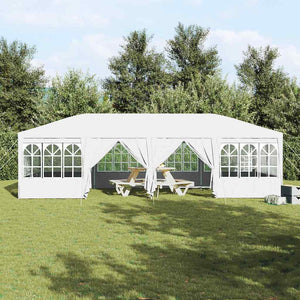 Weißes Partyzelt 8x4m