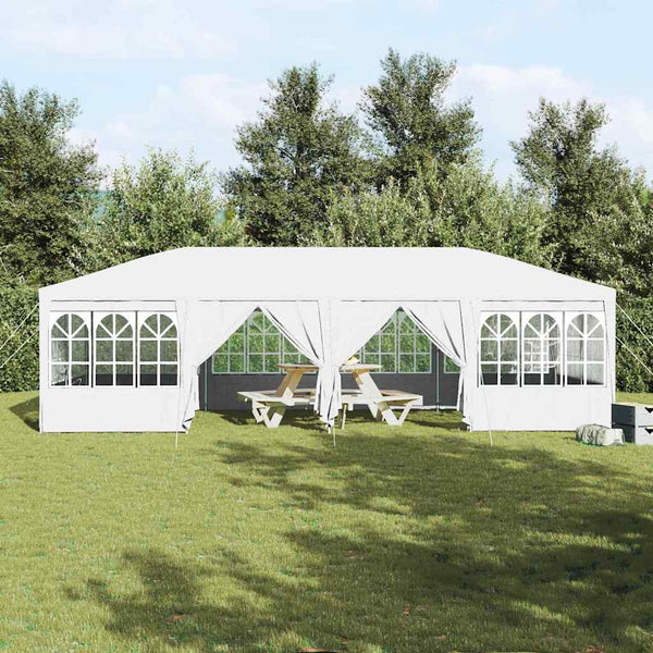 Weißes Partyzelt 8x4m