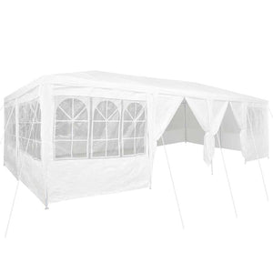 Weißes Partyzelt 8x4m