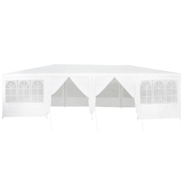 Weißes Partyzelt 8x4m