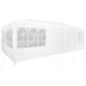 Weißes Partyzelt 8x4m