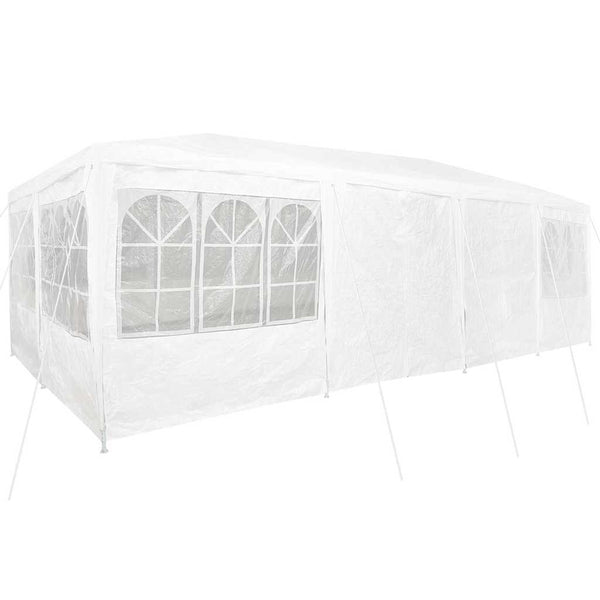 Weißes Partyzelt 8x4m