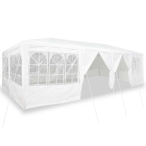 Weißes Partyzelt 8x4m