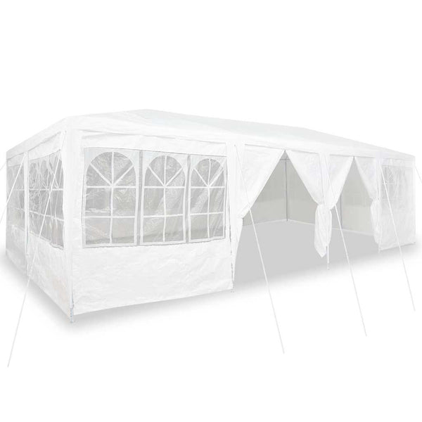Weißes Partyzelt 8x4m