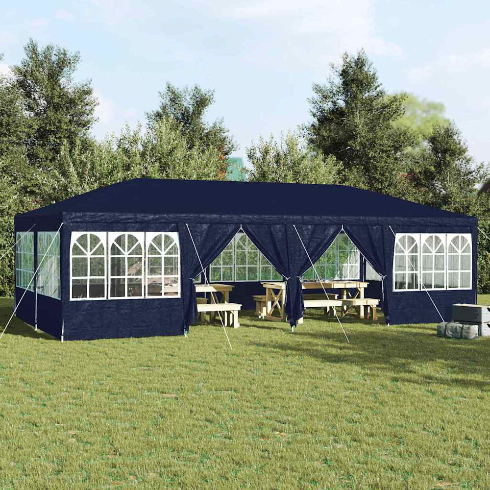 Blaues Partyzelt 8x4m