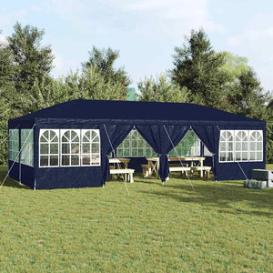 Blaues Partyzelt 8x4m