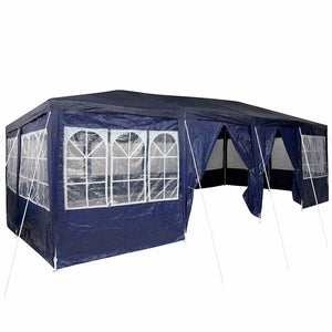 Blaues Partyzelt 8x4m