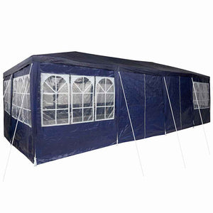 Blaues Partyzelt 8x4m