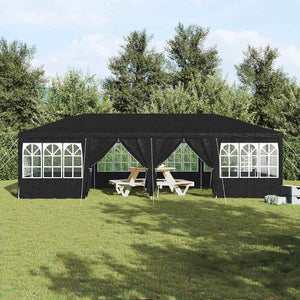 Anthrazit Partyzelt 8x4m Polyethylen