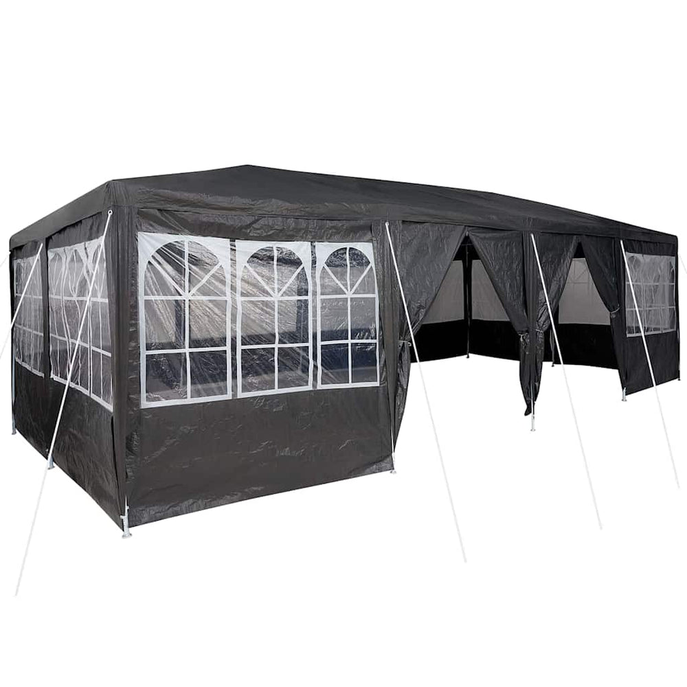 Anthrazit Partyzelt 8x4m Polyethylen