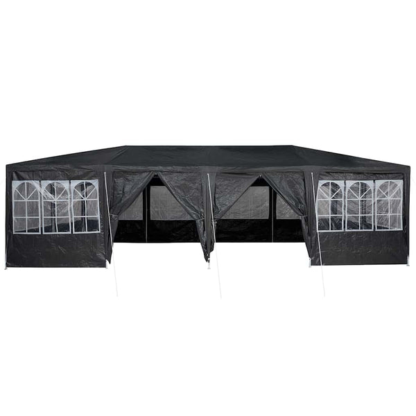 Anthrazit Partyzelt 8x4m Polyethylen