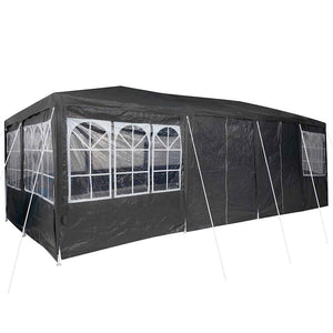 Anthrazit Partyzelt 8x4m Polyethylen