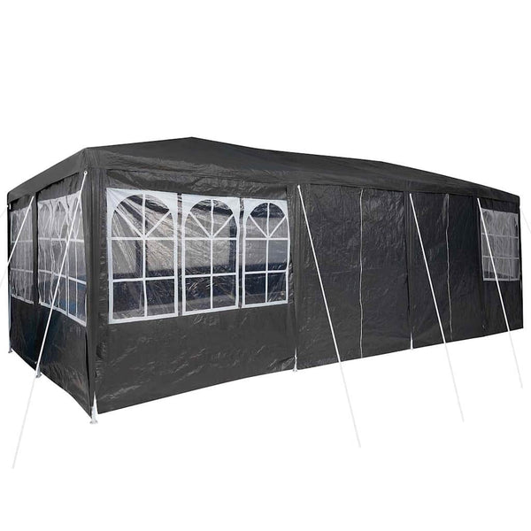 Anthrazit Partyzelt 8x4m Polyethylen