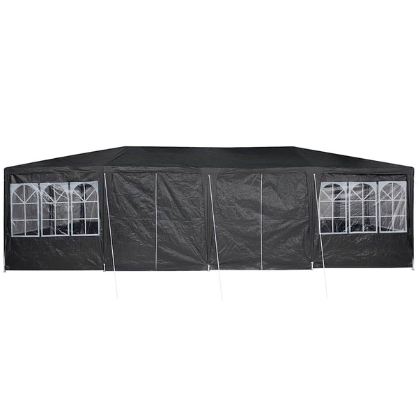 Anthrazit Partyzelt 8x4m Polyethylen