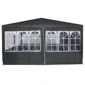 Anthrazit Partyzelt 8x4m Polyethylen