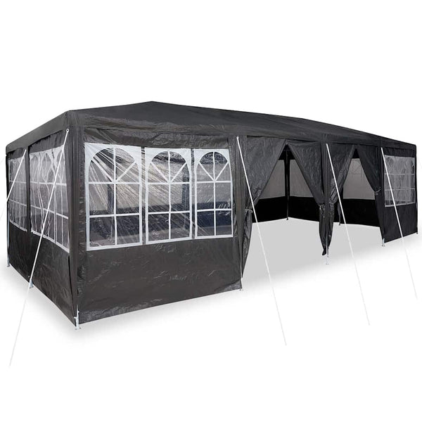 Anthrazit Partyzelt 8x4m Polyethylen