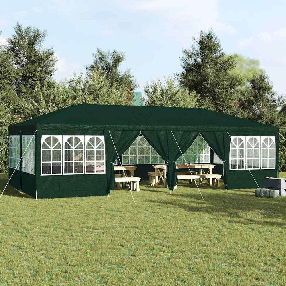 Grünes Partyzelt 8x4m