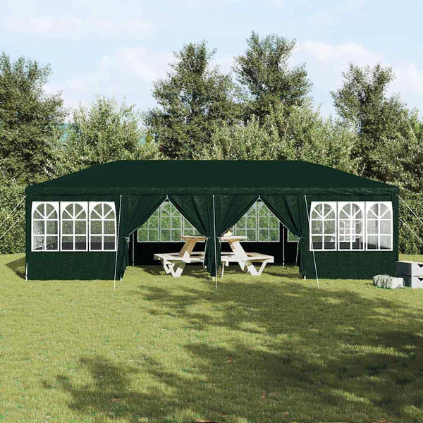 Grünes Partyzelt 8x4m