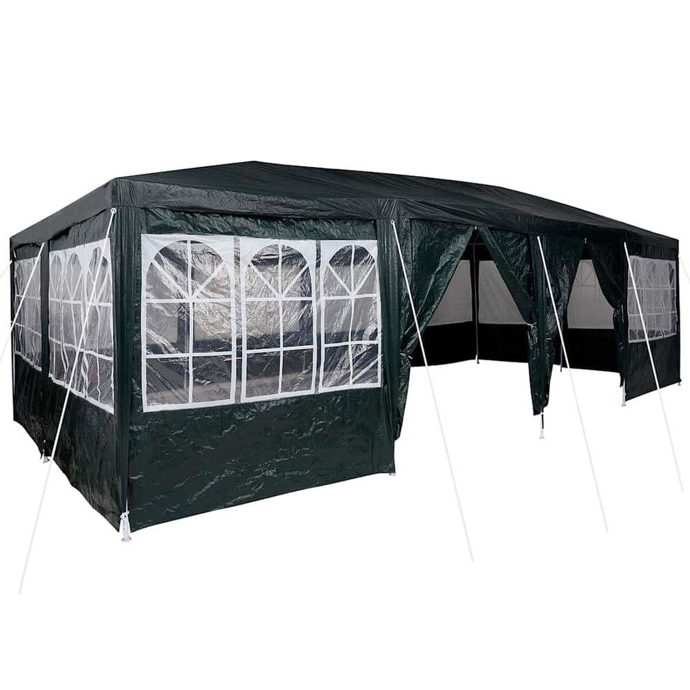 Grünes Partyzelt 8x4m