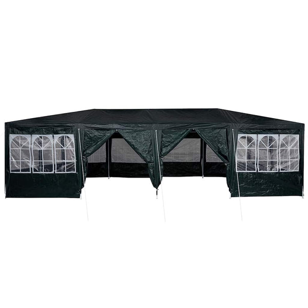 Grünes Partyzelt 8x4m